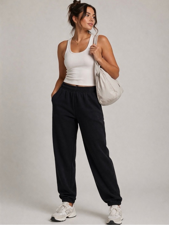 Buffbunny Collection Pants - Buff Bunny Black Jogger Sweatpants Size Small High Rise Athletic Lounge Pants